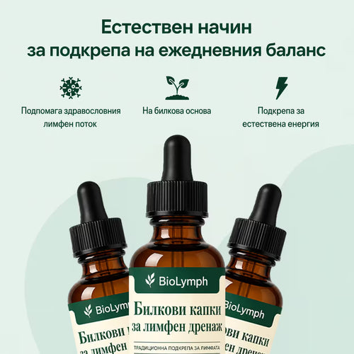 BioLymph™ Билкови Капки за Лимфен Дренаж