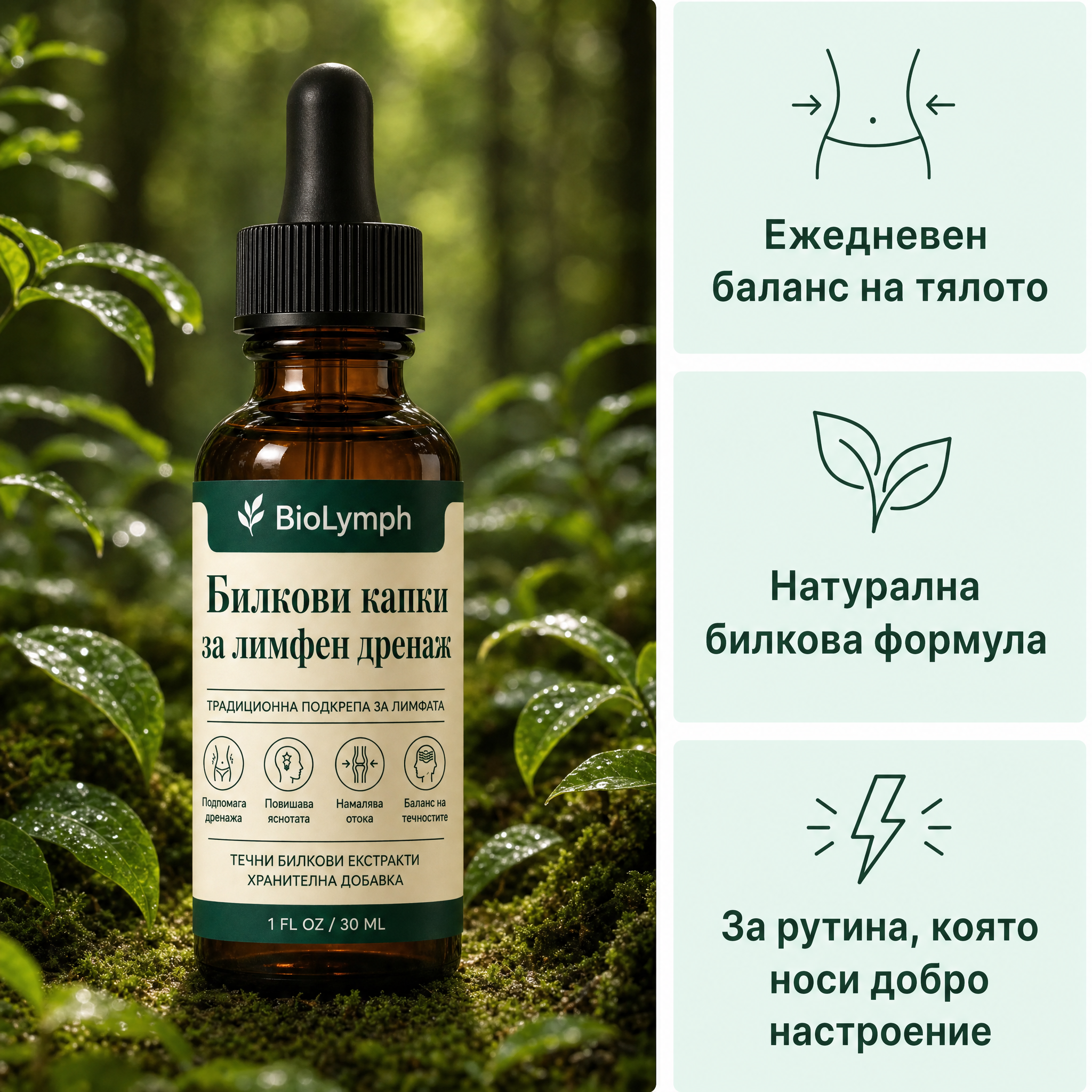 BioLymph™ Билкови Капки за Лимфен Дренаж